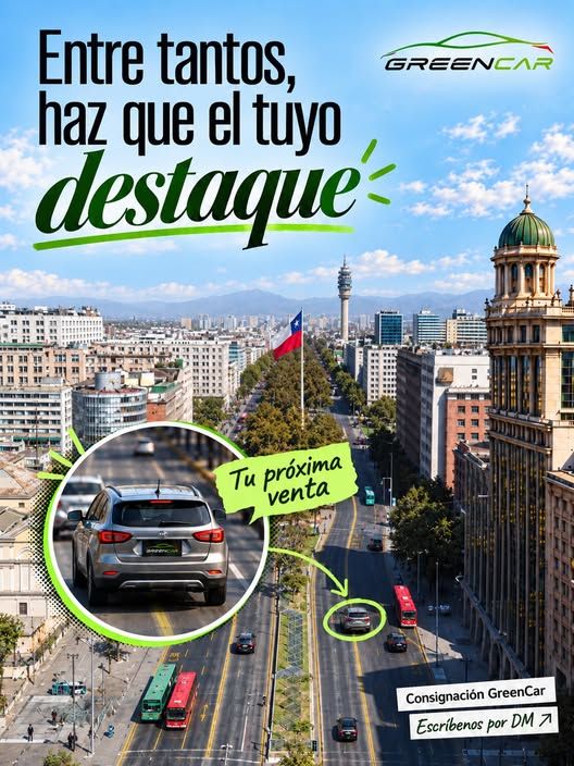 Afiche de GreenCar: Entre tantos autos, haz que el tuyo destaque